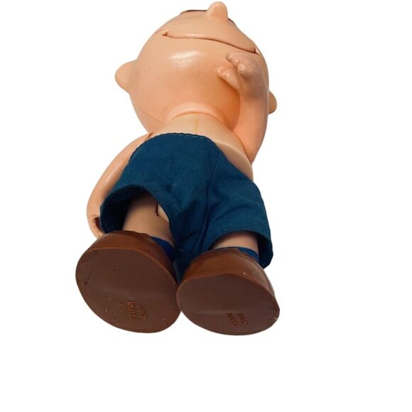 Vintage Action Figure Peanuts Charlie Brown Posable Made In Hong Kong - Picture 3 of 8